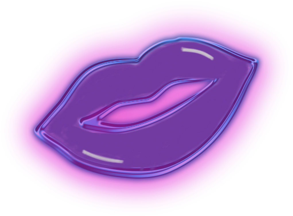 Boca En Neon Ong (1024x1024), Png Download