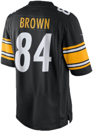 Pittsburgh Steelers Antonio Brown Team Color Nike Limited - Juju Smith Schuster Jersey (421x480), Png Download
