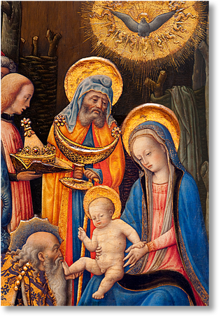 The Adoration Of The Magi, Antonio Vivarini In Collaboration - Die Anbetung Der Könige (313x451), Png Download