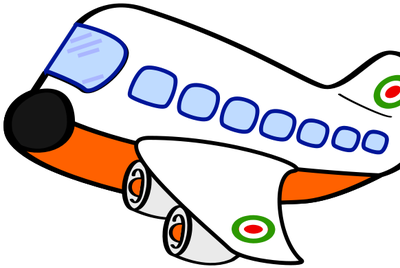 Gaben Airways - Airplane Black And White Clipart (400x400), Png Download