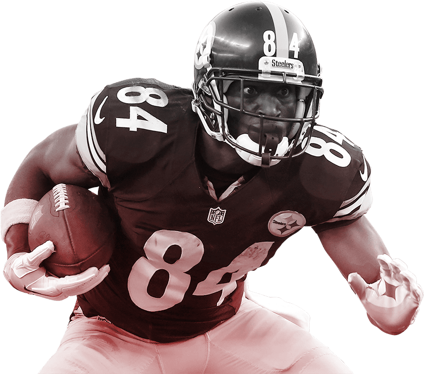 Antonio Brown - Wr/steelers - Antonio Brown (1171x800), Png Download