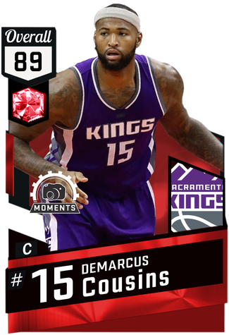 Demarcus Cousins Ruby Card - My Team Cards 17 (325x475), Png Download