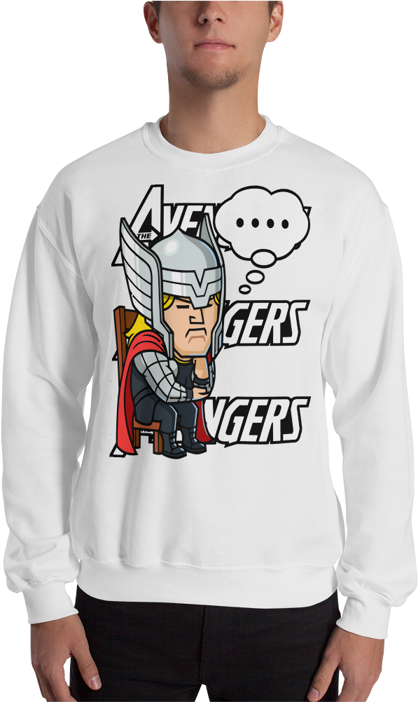 Thor "lonely" The Avengers Marvel Superheroes Comic - Chris Evans Signed Autographed The Avengers Full Movie (1000x1000), Png Download