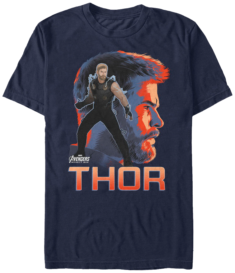 Thor Avengers Infinity War T-shirt - Thor Shirt Infinity War (755x874), Png Download
