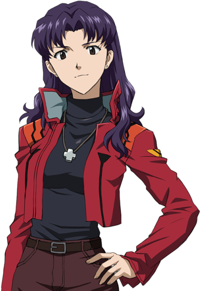 Picture Stock Asuka Transparent Evangelion Casual - Misato Katsuragi (400x569), Png Download