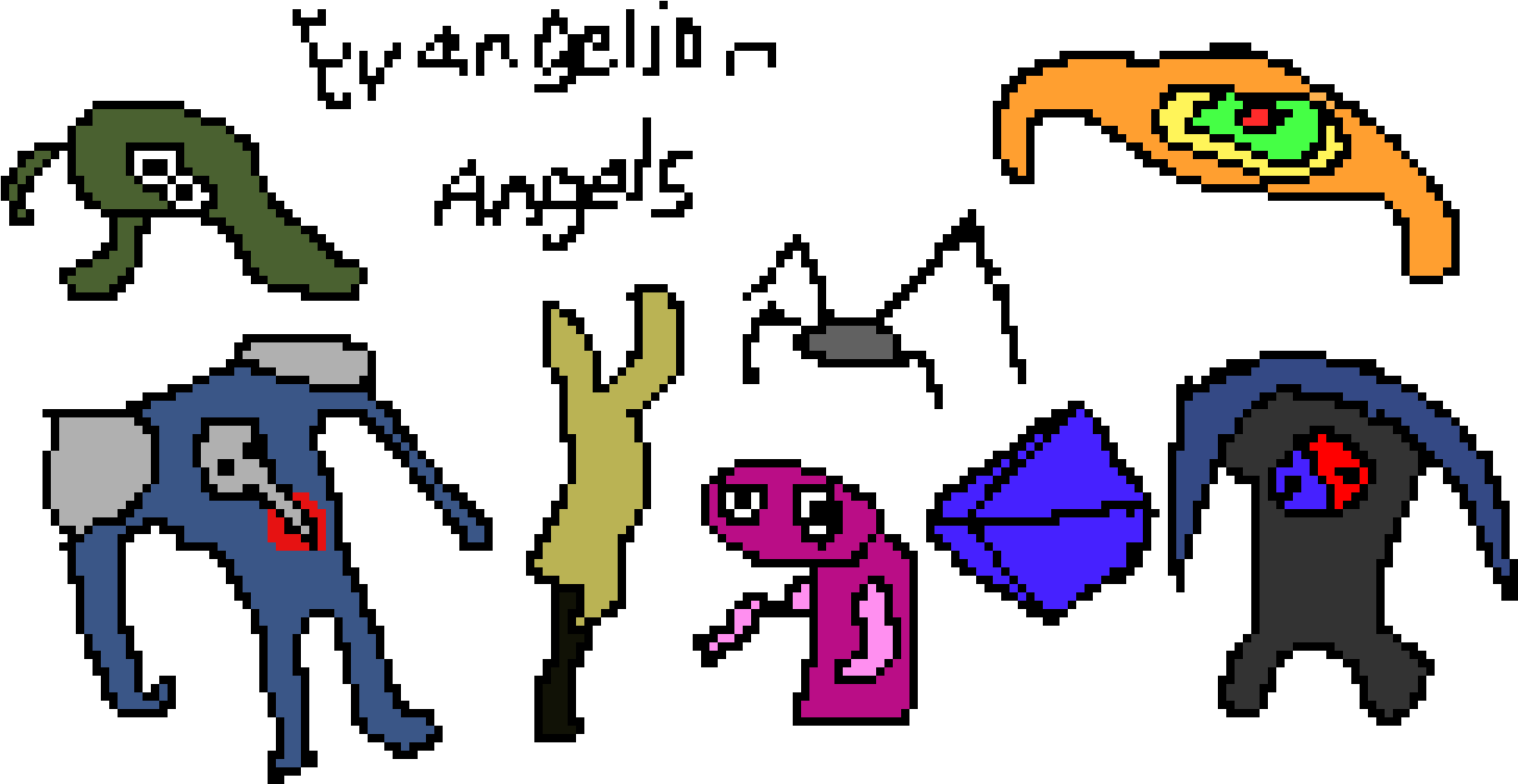 Evangelion Angels - Angel (1900x990), Png Download