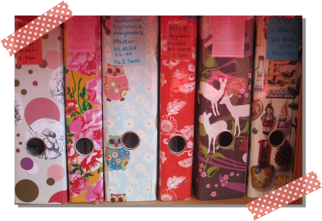 Ordner Bekleben Mit Geschenkpapier Mit Anleitung Diy - Paper (640x450), Png Download