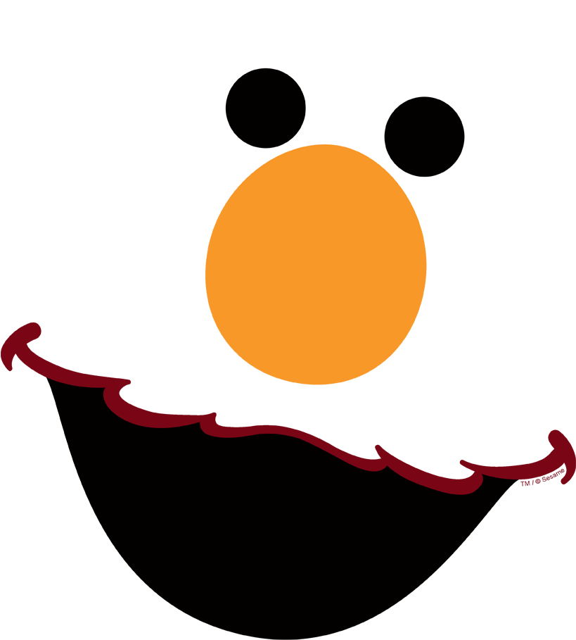 Sesame Street Elmo Face Men's Ringer T-shirt - Elmo (900x997), Png Download