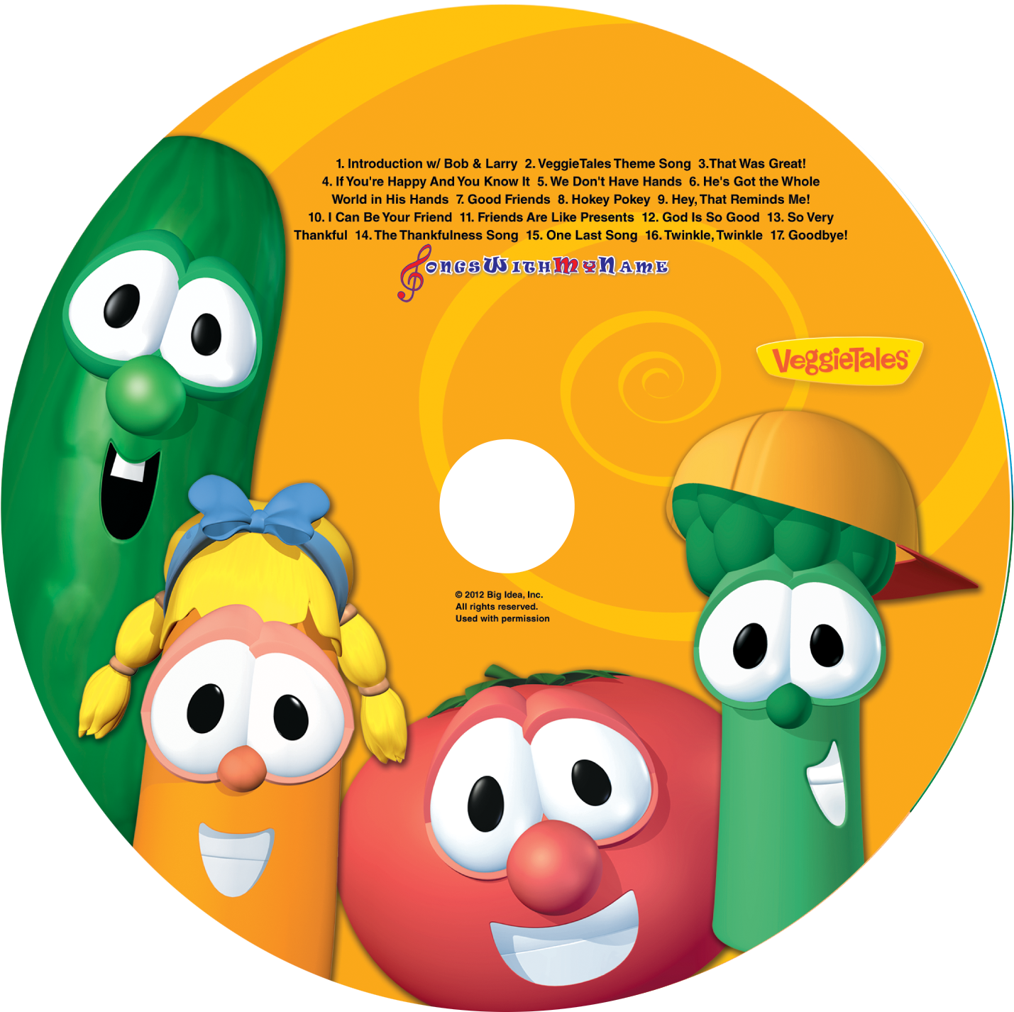 Sing A Long With Veggietales - Veggie Tales Personalized (1500x1500), Png Download