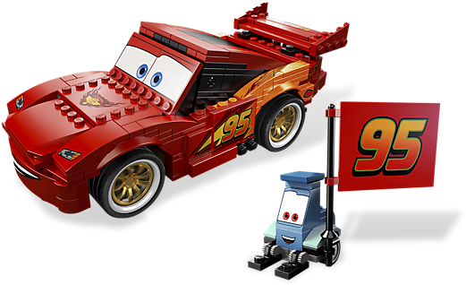 Ultimate Building Lightning Mcqueen - Lego Lightning Mcqueen (600x450), Png Download