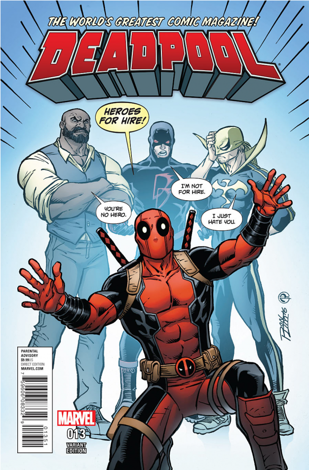 Купете Comics 2016-08 Deadpool 13 Lim Variant Cover - Deadpool Vol 4 27 (950x950), Png Download