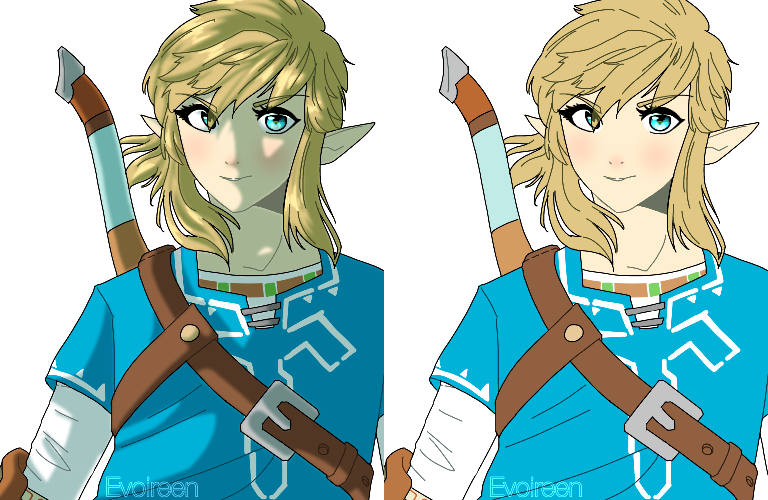Breath Of The Wild Fanart (1536x1000), Png Download