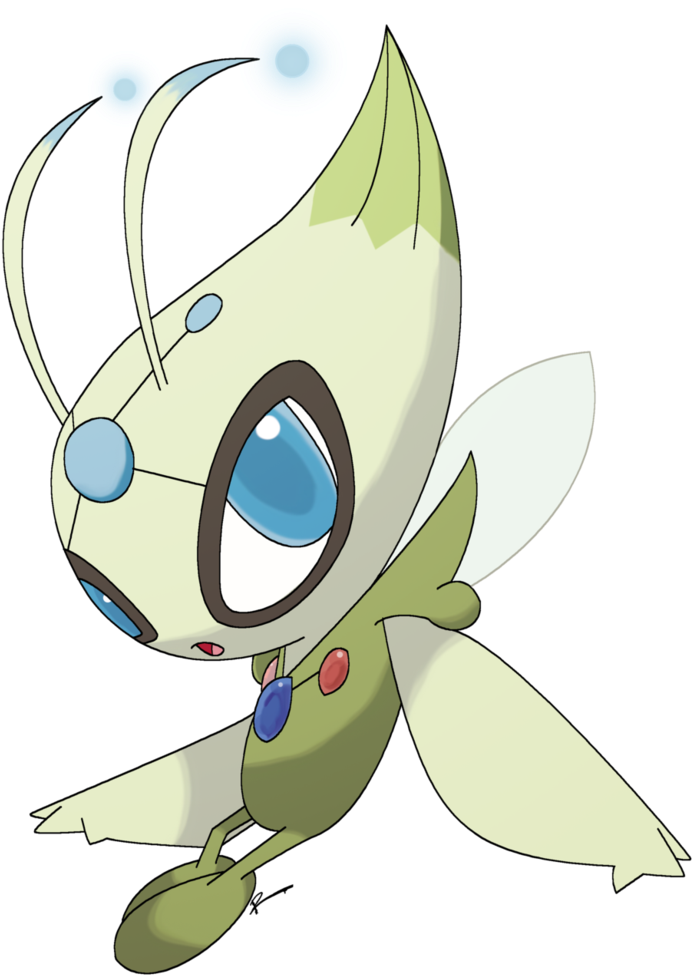 Primal Celebi By Rey-menn - Mega Celebi Fan Art (786x1017), Png Download
