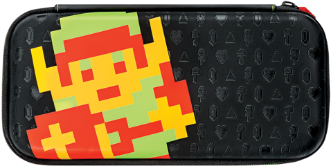 Switch Slim Travel Case - Card Sleeves: The Legend Of Zelda: 8-bit Link (504x504), Png Download