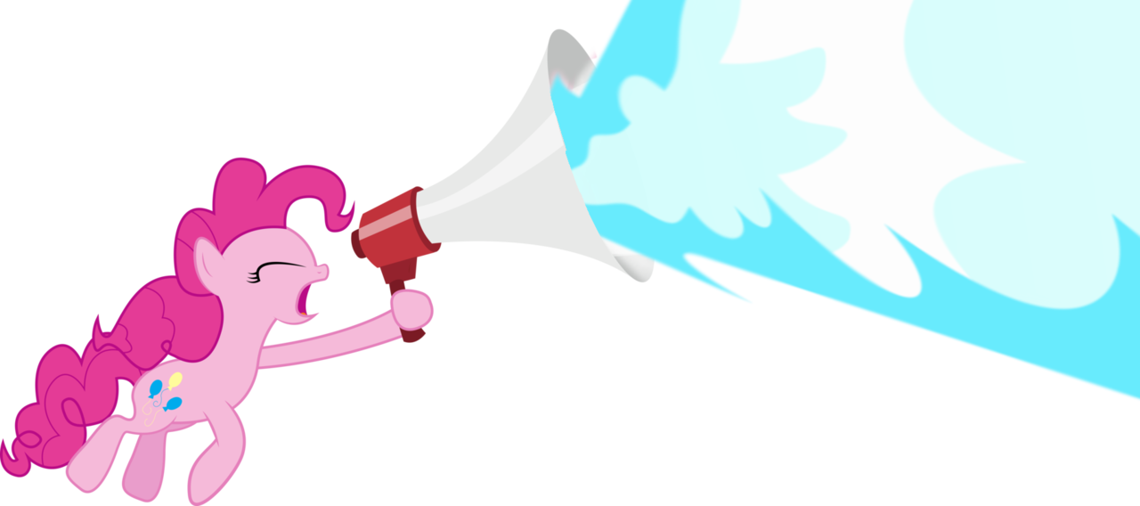 Edit, Energy Blast, Megaphone, Pinkie Pie, Safe, Shoop - Energy Blast Transparent (1280x568), Png Download