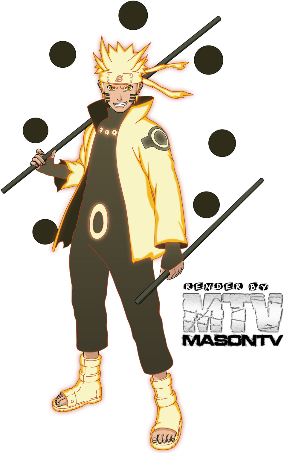 Naruto Six Paths Sage Mode Costume (1024x1517), Png Download