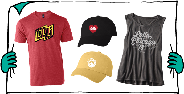 Lollapalooza Merchandise (600x315), Png Download