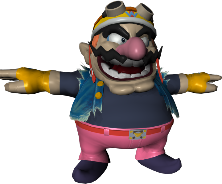 Download Zip Archive - Super Smash Bros Wii U Wario Model (750x650), Png Download