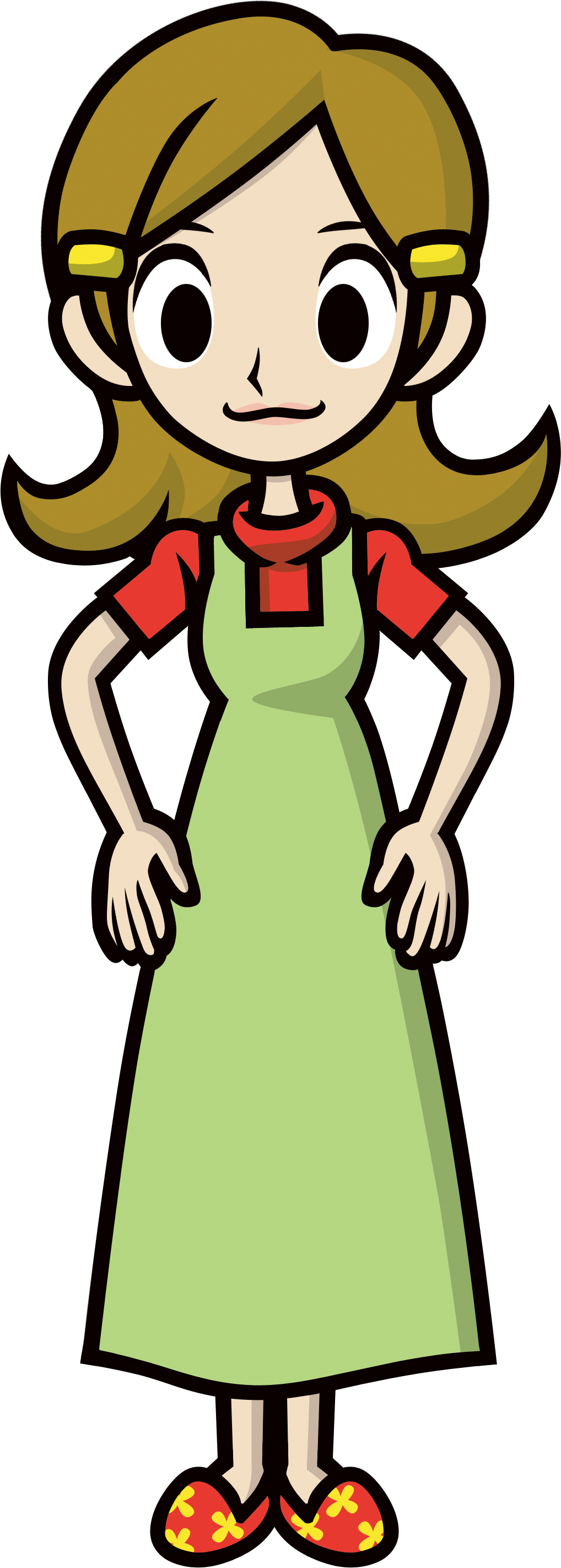 5-volt Looks Terrific In This Game - Warioware 9 Volt Mom (1018x2844), Png Download
