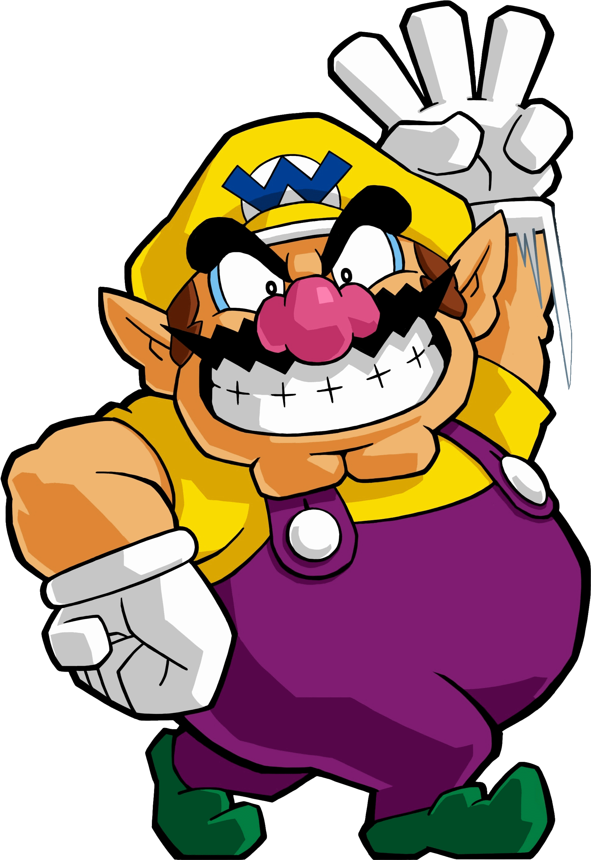 Banner Royalty Free Image Warioplumber D Png Fantendo - Wario 2d (2904x2888), Png Download