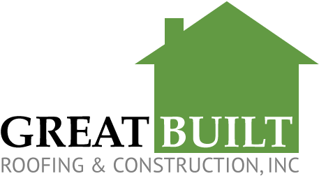 Great Built Roofing & Construction Logo - Great Built Roofing (561x267), Png Download
