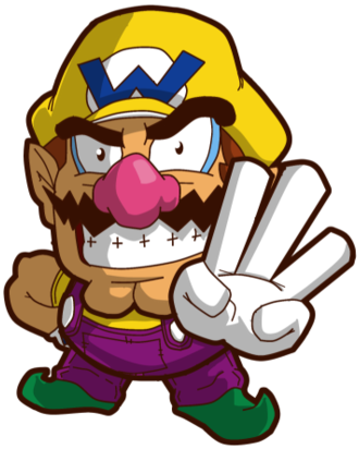 Chibi Wario (464x439), Png Download