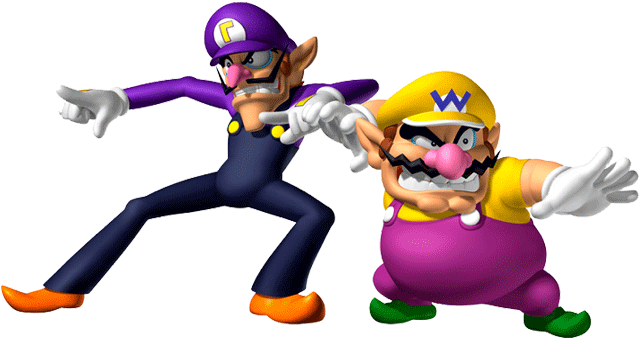 Wario And Waluigi - Wario And Waluigi Png (670x350), Png Download