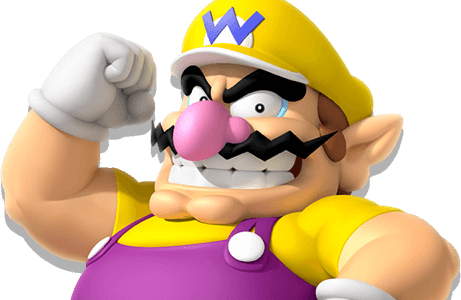 Wario Wario - Amiibo Super Mario Wario Figures (461x300), Png Download