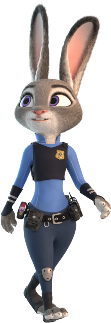 Judy Hopps Render By Xicovalle On Deviantart - Lt. Judy Hopps (670x1191), Png Download