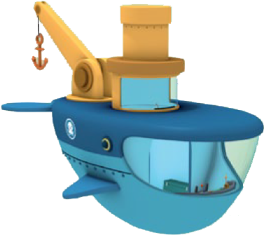 Gup-c - Octonauts Coloring Gup C (389x348), Png Download