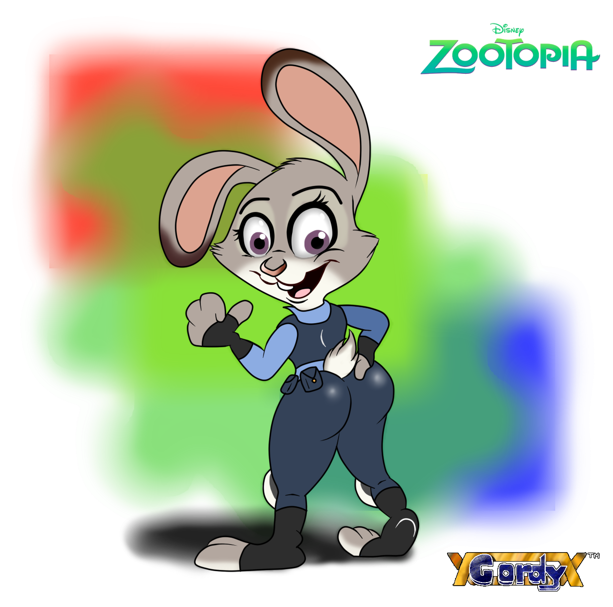 Judy Hopps - Panini Disney Zootopia Sticker Album Plus 10 Sticker (1230x1217), Png Download