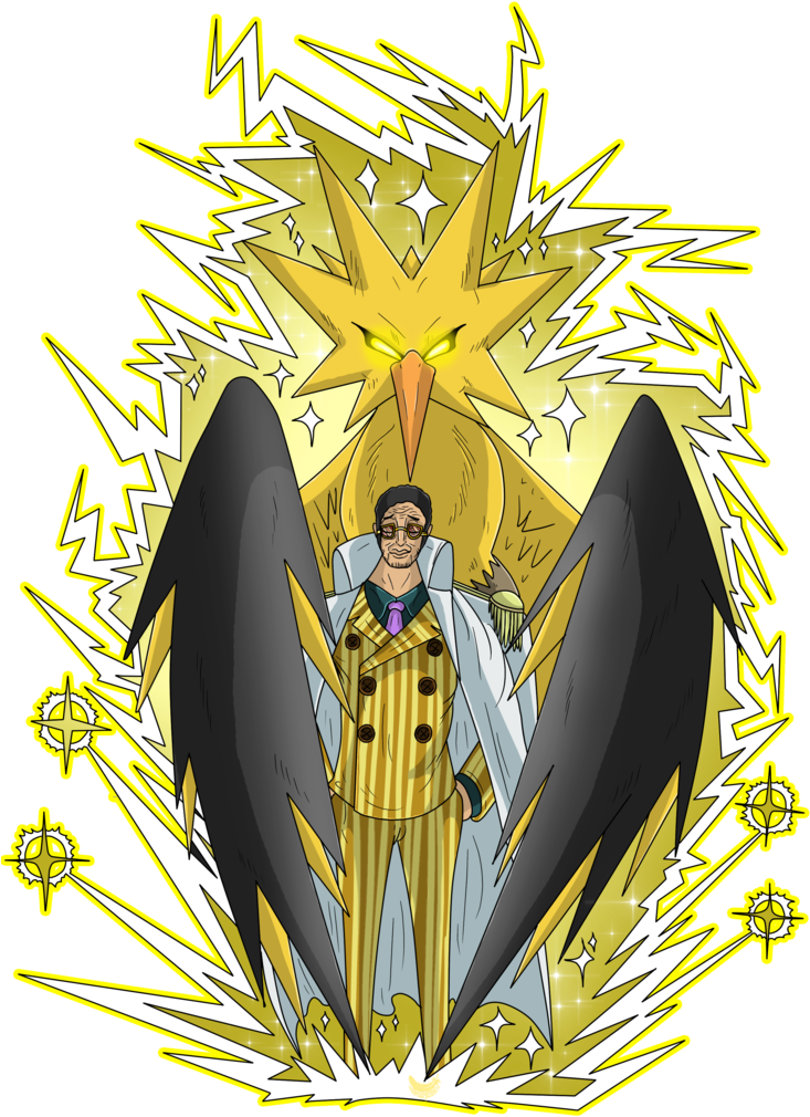 Kizaru And Zapdos By Anais Thunder Pen - Wallpaper (762x1049), Png Download