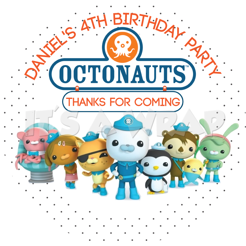 Octonauts Party Box Stickers - Octonauts The Very Vegimals Christmas (870x870), Png Download