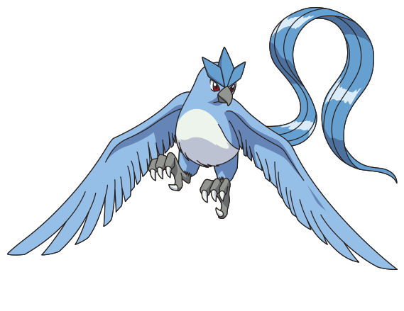 When Moltres And Zapdos Are Captured By Lawrence Iii, - Articuno Pokemon (568x461), Png Download