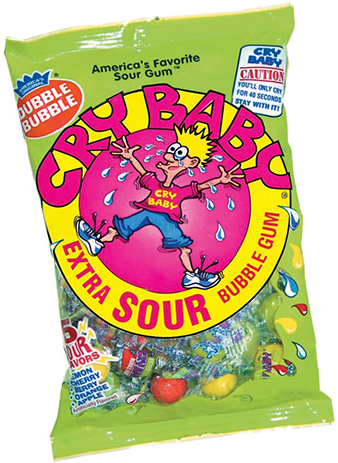 Cry Baby Extra Sour Bubble Gum - Cry Baby Guts Gumballs By The Pound (500x500), Png Download