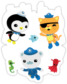 Octonauts, To Your Stations Quot - Octonauts Stickers (375x360), Png Download