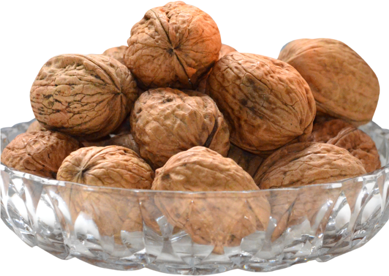 Walnut On Bowl Png Image - Transparent Bowl Of Nuts (800x600), Png Download