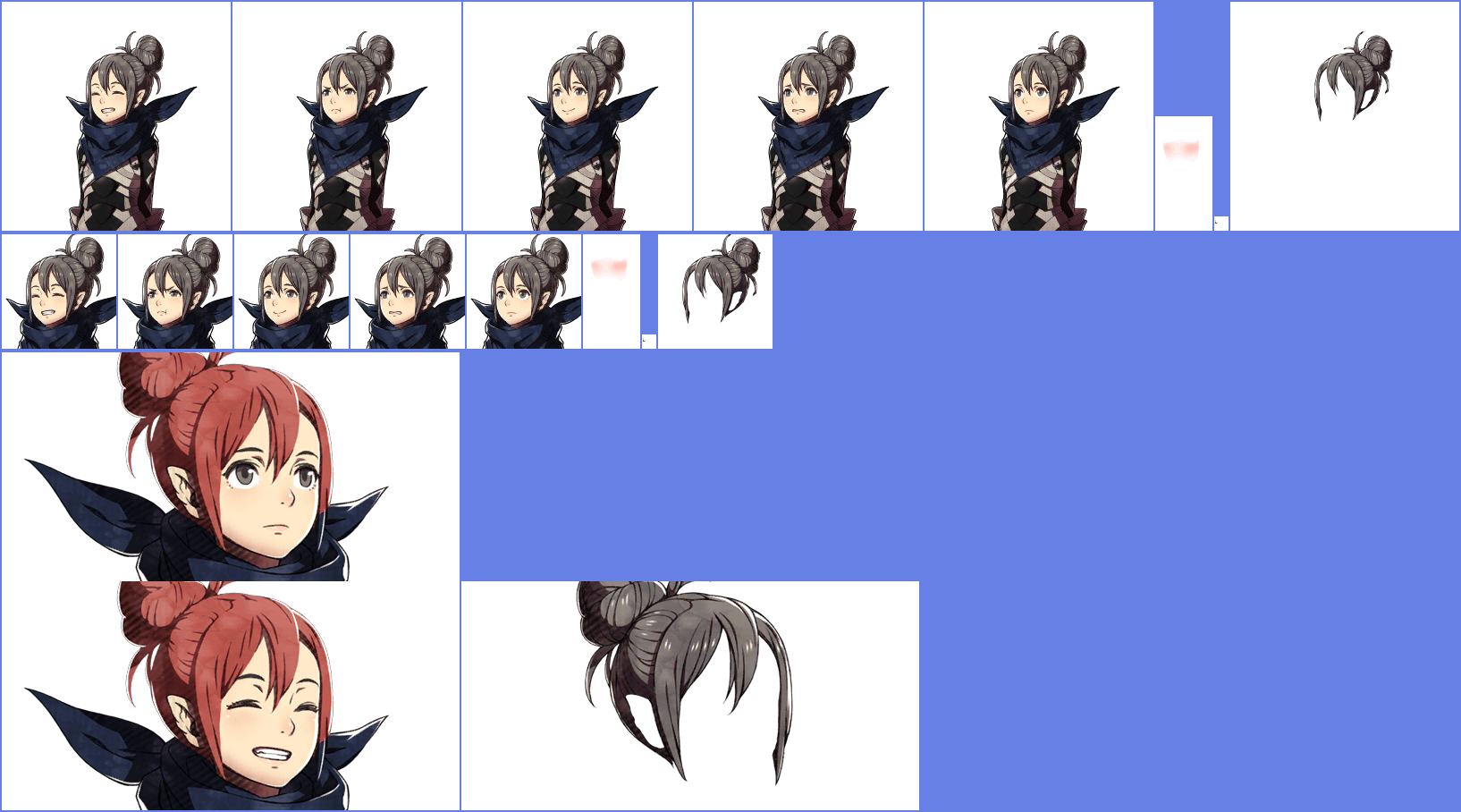 Click For Full Sized Image Kana - Fire Emblem Female Kana Sprite (1634x908), Png Download