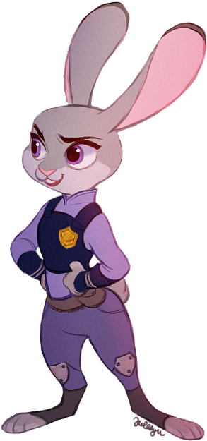 Judy Hopps - Nick Wilde (301x626), Png Download
