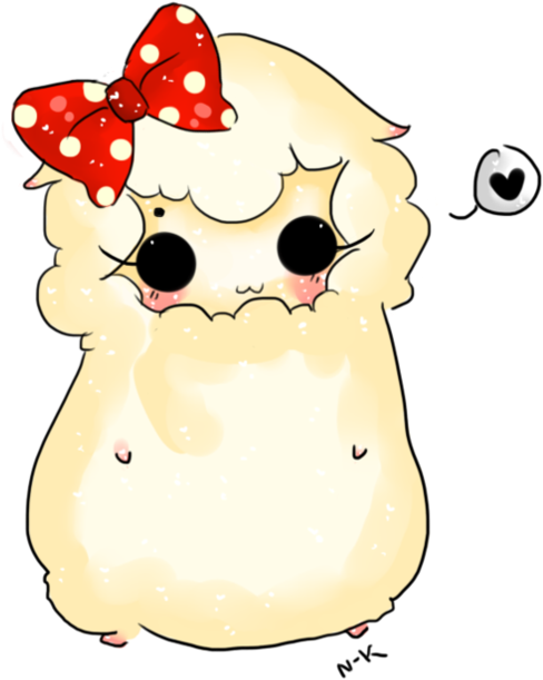 Merpy Alpaca By Neko-kiss On Deviantart - Alpaca Cute Drawing (894x894), Png Download