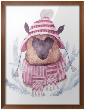 Watercolor Vector Alpaca Illustration - Watercolor Painting (400x400), Png Download