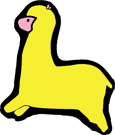 Yellowalpacatag - Alpaca World Png (388x456), Png Download