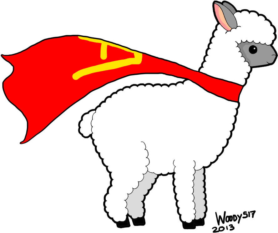 Super Alpaca - Alpaca Clip Art (926x862), Png Download