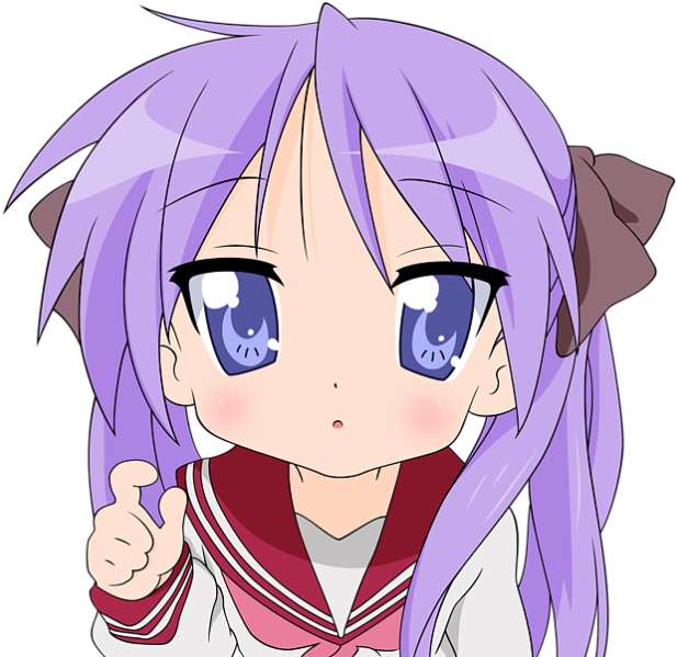 - Kawaii - Lucky Star Kagami Hiiragi (647x600), Png Download