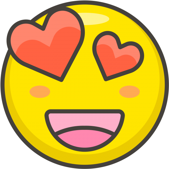Smiling Face With Heart Eyes Emoji - Heart Eyes Drool Emoji (866x650), Png Download