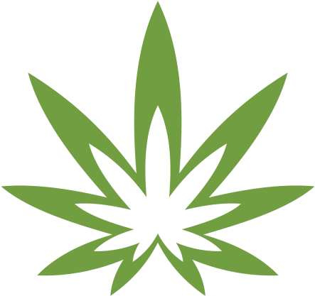 Modern Cannabis Leaf Vector (600x600), Png Download