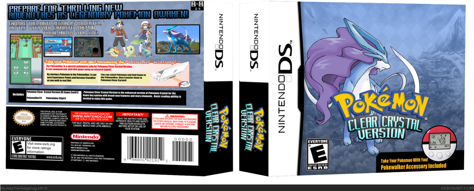 Pokemon Clear Crystal Version Box Cover - Pokemon Clear Crystal (1600x678), Png Download
