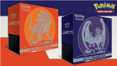 Sun & Moon Elite Trainer Box **available - Pokemon Sun & Moon Elite Trainer Box (458x458), Png Download