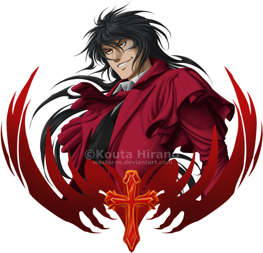 Alucard Drawing Tooth - Transparent Van Helsing Anime (905x882), Png Download