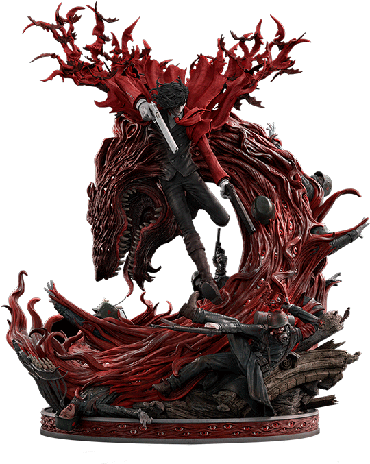 Alucard Of Hellsing Ultimate Statue By Figurama Collectors - Hellsing Ultimate Elite Exclusive Statue Alucard (700x700), Png Download